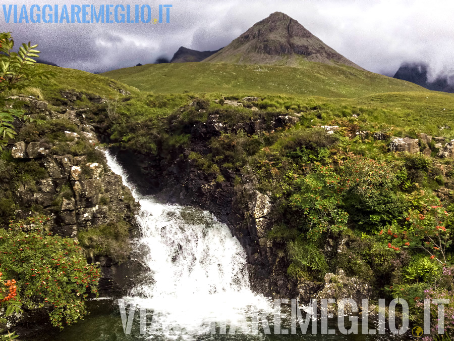 Cascate di Glenbrittle, isola di Skye, Scozia